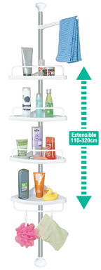 Estantería extensible de rincón