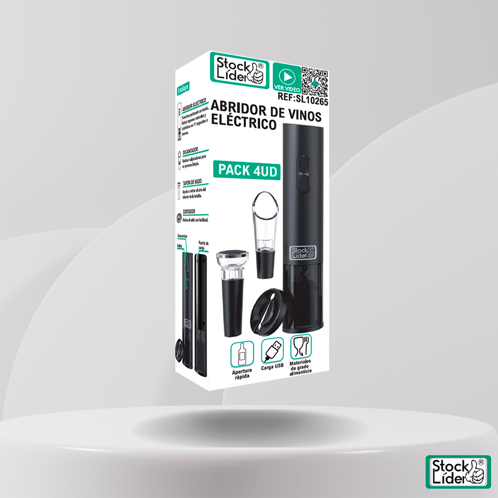 Abridor de vinos eléctrico