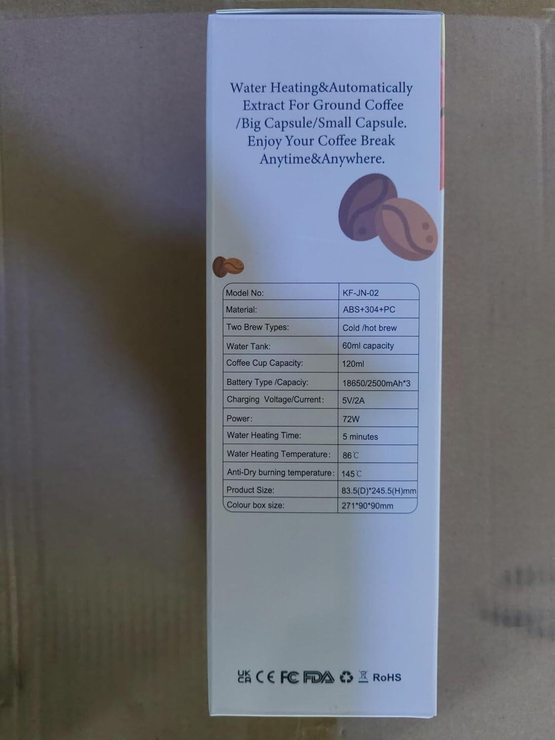 Cafetera Espresso Portátil 3 en 1